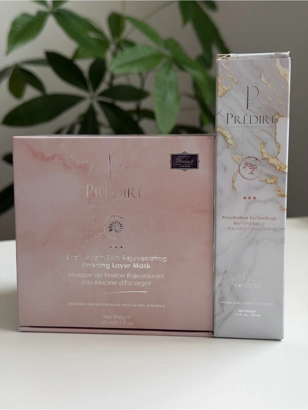 Prediré Paris 2-Piece Skincare Bundle Snail Mucin Layer Mask & Peeling Gel